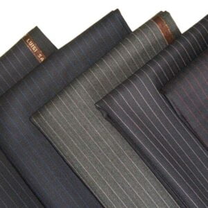 TR SUTING FABRIC WITH STRIPE Black